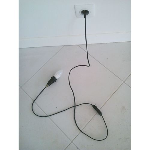 Câble Électrique Avec Douille Et Interrupteur