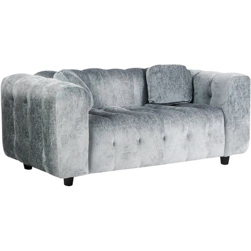 Canapé Droit En Tissu Chenille "Vendome" - 2 Places - Gris