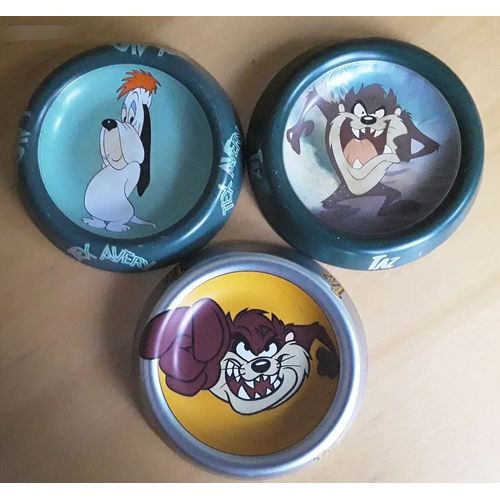 Lot De 3 Cendriers Taz Et Droppy Année 1993 À 1997