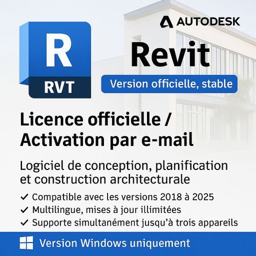 Autodesk Revit 2026 - Licence Officielle 1 An