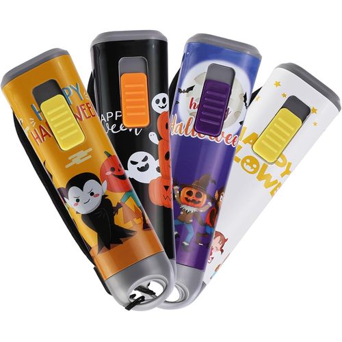 BAERTMY-Jeu De 4-Pièces Lampes De Poche Pour Enfants, Petite Lampe Led 1W Avec 3 Piles Aaa, Mini Lampe Torche, Jouet Cadeau Pour Enfants