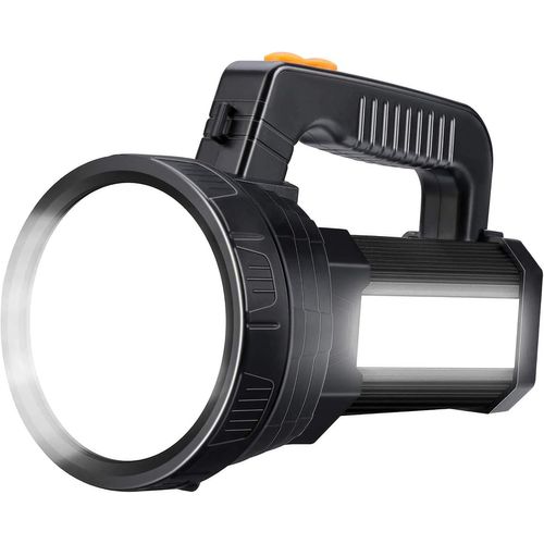 Baertmy-Lampe De Poche Led Super Lumineuse Rechargeable 4050 Lumens 10000mah Avec 6 Modes D'éclairage, Longue Portée Lanterne Lampe Torche Étanche Pour Urgence Camping Randonnée Chasse