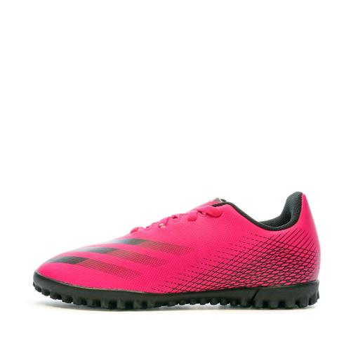 Chaussures De Futsal Rose Garçon Adidas X Ghosted.4 Tf J