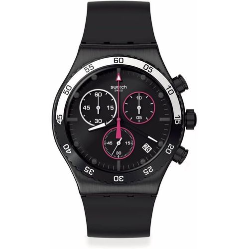Chenquansarl-Magenta At Night Montre Connect¿¿E Noir Chronographe ¿¿Tanche 3 Bar