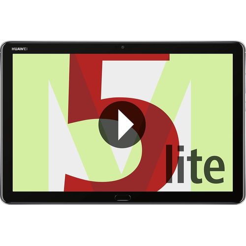 ChenQuanSarl-Mediapad M5 Lite Lte Tablette Pc (25,6 Cm (10,1 Pouces) Full Hd, 32 Go De Mémoire Interne (Extensible), 3 Go De Ram, Empreintes Digitales, Haut-Parleurs Harman Kardon + 5Eur Gris