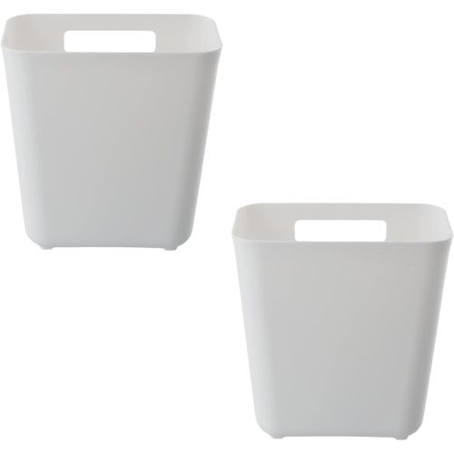 Chenquansarl-2 Pièces Armoires De Cuisine Porte Boîte De Rangement Boîte De Rangement Pour Petits Objets Adhésive Boîte De Rangement Murale Pour Armoire, Salle De Bain, Réfrigérateur (Blanc)