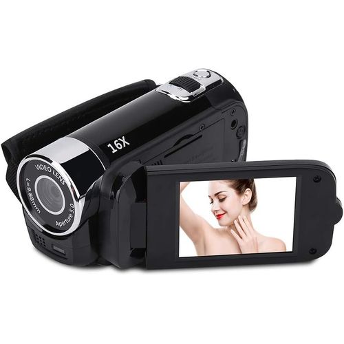 wagner-Camescope Numérique 16X Full Hd,Appareil Photo Vintage Caméra Vidéo Avec Écran Rotatif À 270 Degrés Prend En Charge Photographie Et Vidéo Avec Écran De 2,7 Pouces Pour Maison Fêtes Camping