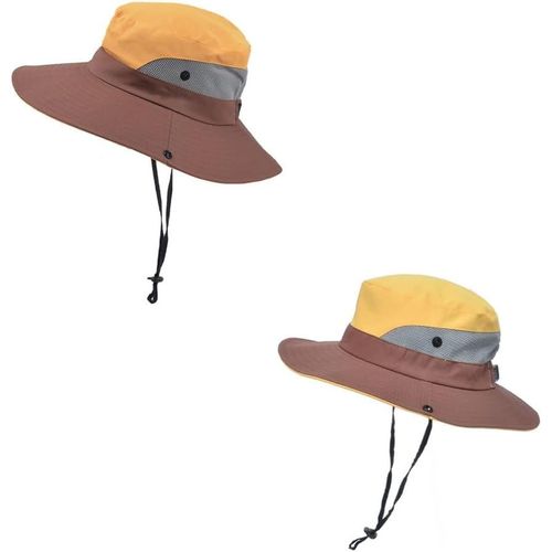 Wagner-Lot De 2 Chapeaux De Soleil Pour Enfants Et Adultes,Imperméables,Avec Large Bord,Protection Uv,Pour Le Jardinage,Les Voyages,La Randonnée,La Pêche