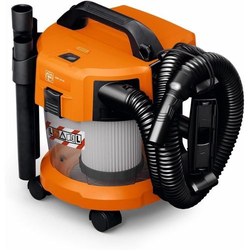 wagner-Asbs 18-10 As Aspirateur Sans Fil,10L Aspirateur Eau Et Poussière,Facile À Transporter,Compatible Avec Les Batteries 18V Ampshare/Bosch Li-Ion,Poids Sans Batterie 4.70 Kg