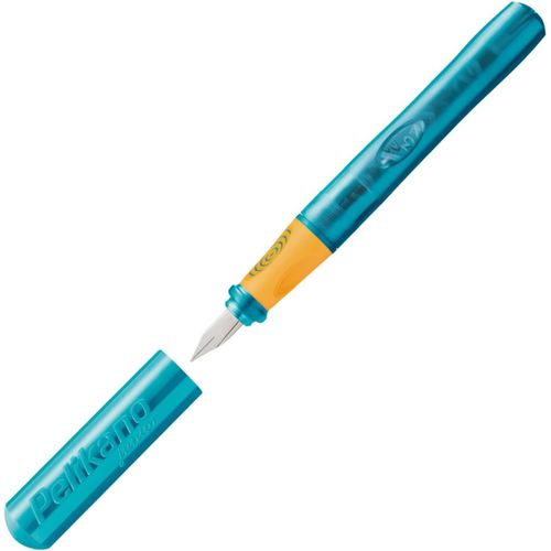 Wagner-O Junior Stylo Plume D'apprentissage En Plume Acier Inoxydable Turquoise Droitiers