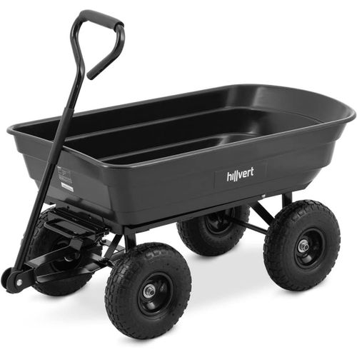 wagner-Hat-Q.Bass-300B Chariot De Jardin 300 Kg Inclinable 75 L Chariot De Jardin 4 Roues Chariot Jardin Chariot Remorque