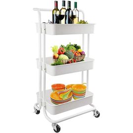 wagner-Chariot De Rangement À 3 Niveaux,Chariot De Cuisine,Chariot De Service Avec 2 Freins,Montage Facile,Pour Chambre,Cuisine,Bureau
