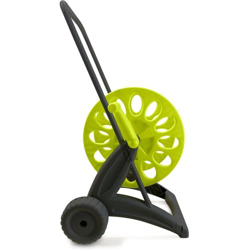 wagner-Grand Chariot D'Enrouleur De Jardin ""Plume"" ¿ Léger Et Résistant,40 Mètres,Capacité Avec Roues Et Poignée En Métal ¿ Fabriqué En Italie,Plastique Recyclable Sans Bpa