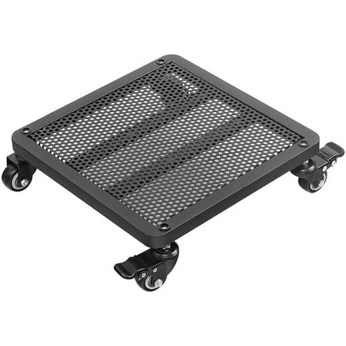 wagner-Chariot De Déménagement Carré En Fer Avec Roues Et Freins Pour Pot De Fleurs De Jardin,Pour Intérieur Et Extérieur,Noir,40 X 40 Cm