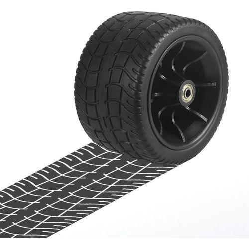 wagner-Roue De Rechange En Polyuréthane Avec Double Roulement-Pièces De Rechange Pour Chariot Pliable-Roues De Rechange Pour Chariots De Jardin,4 Roues Supportant Une Charge De 250 Kg,Distance Centrale