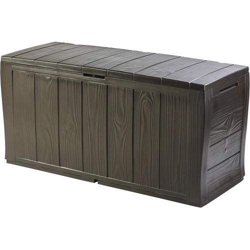 Wagner-Sherwood Coffre De Rangement Extérieur En Plastique,117 X 45 X 57.5 Cm ¿ Marron