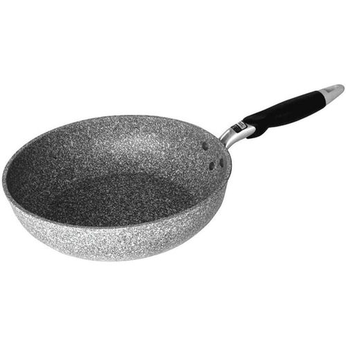 wagner-Stone Wok Poêle Antiadhésive Ménage Multifonction Fond Plat Moins De Fumée Poêle À Frire Domestique Antiadhésive Feu Direct Cuisinière À Induction Wok-28Cm