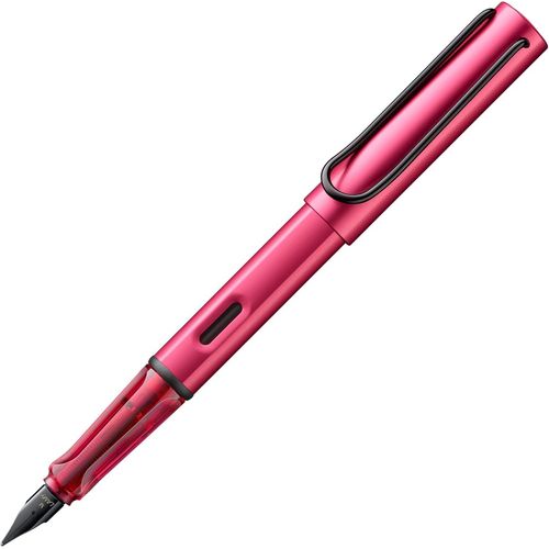 Wagner-Al-Star D09 Stylo-Plume Léger En Aluminium Avec Poignée Ergonomique Et Plume En Acier Poli,Largeur De Trait Moyenne,Avec Cartouche D'encre T 10 Bleue