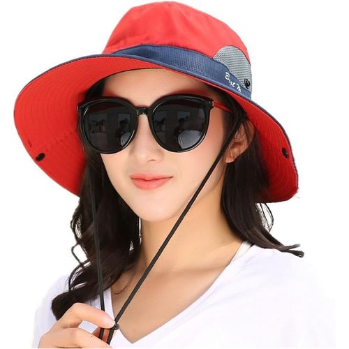 Wagner-2017 Nouveauté Chapeau De Pêche Unisexe Sun Hat Chapeau De Soleil Large Bord Réglable Bonnie Anti-Uv Upf 50+ Brousse Casquette Fisherman Bonnet Idéal Pour Chasse Voyage Camping Trekking Randonnée