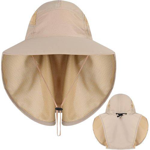 Wagner-Chapeaux De Randonnée Homme,Chapeau De Soleil Avec Protection Cou Visage,Chapeau De Pêche Chapeau De Soleil Hommes,Chapeau De Soleil À Large Bord Extérieur