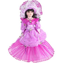 wagner-Élégante Poupée Victorienne En Porcelaine De 40 Cm Avec Robe De Cour Européenne,Décoration De Centre De Table