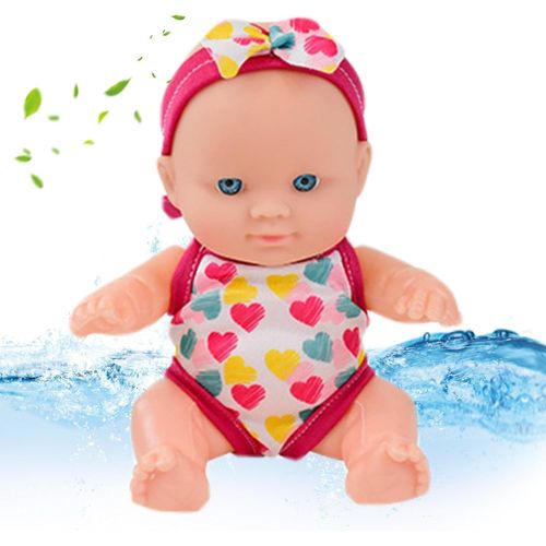 wagner-Eau Bébé Poupée Poupée Étanche Nageuse De Bain Flottante Bébé Avec Joints Mobiles De Maillot Bain Amovible Cadeau Natation Pour Les Enfants Baignoire Baignoire Salle Style