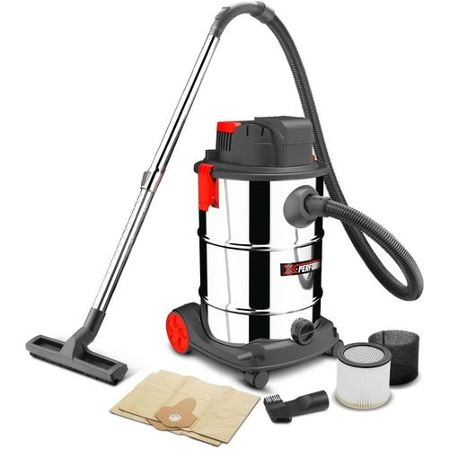 wagner-Aspirateur Eau Et Poussières Rechargeable 20V Avec Moteur À Induction-30L Inox Livré Sans Batterie-X Performer