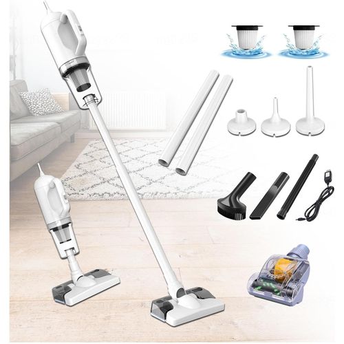 Wagner-Balai Vapeur Sans Fil 5 En 1 Compact-Léger,35min Autonomie,Aspirateurs Balais Et Balais Électriques Pour Sol Dur Tapis Poils D'animaux Voiture