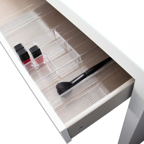 ChenQuanSarl-Rangement Tiroir Organisateur Pour Produits Cosmétiques Et Maquillage, Assorti À La Commode Ikea Malm, Système D'Organisation Table De Maquillage Coiffeuse (10 Pièces, Pour Un Demi-Tiroi