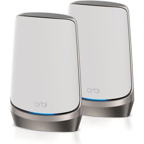 ChenQuanSarl-Orbi Wifi 6E Mesh (Rbke962) - Système Quad-Band Avec Routeur Et 1 Satellite Couvre 550 M² Et 200 Appareils Vitesses Ultra Rapides De 10,8 Gbit/S (Axe11000) Installation Simple