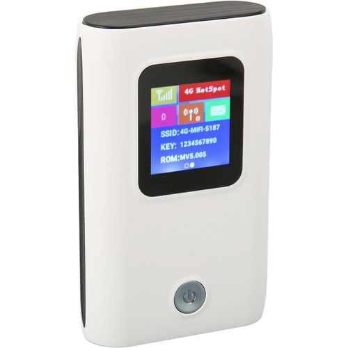 ChenQuanSarl-Routeur Wifi 4G Avec Emplacement Pour Carte Nano Sim, Point D'Accès Wifi 2 En 1 300 Mbps Et Banque D'Alimentation 6000 Mah, Mini Point D'Accès Wifi Mobile Sans Fil Pour La Région