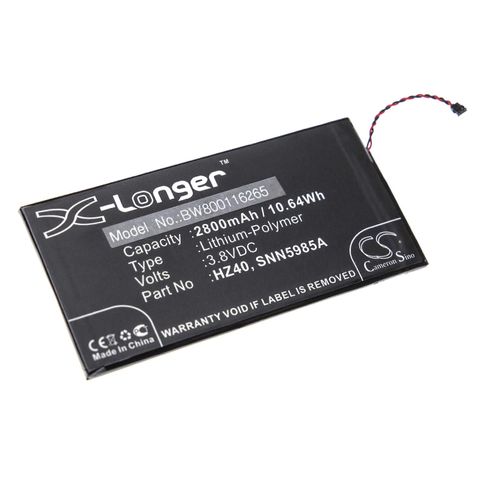 Batterie Vhbw De Remplacement Pour Motorola Hz40, Snn5985a Pour Téléphone Portable Smartphone (2800mah, 3.8v, Li-Polymer)