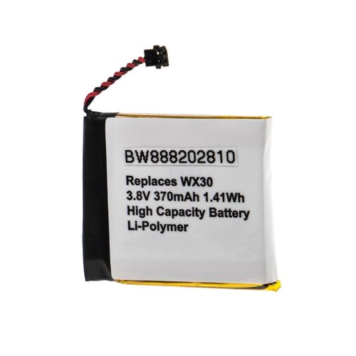 Batterie Vhbw De Remplacement Pour Motorola Snn5951a, Snn5950a, Wx30 Pour Montre Connectée Bracelet De Fitness (370mah, 3.8v, Li-Polymère)