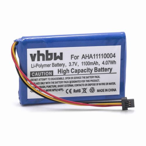 Batterie vhbw compatible avec TomTom Go 520 WIFI, 510, 4FA50, 520 GPS Navigation Navi (1100 mAh, 3,7 V, Li-Ion)