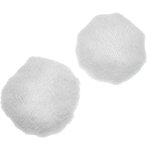 Housse de vadrouille vhbw 2x compatible avec Kärcher SC 2 EasyFix Premium, SC 2 Premium, SC 2 Deluxe EasyFix Premium Nettoyeur vapeur, Vadrouille à vapeur - Microfibre Blanc