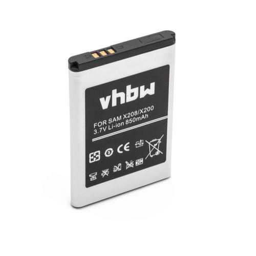 Batterie Vhbw Compatible Avec Samsung Sgh-C268, Sgh-C260, Sgh-C188, Sgh-C158, Sgh-C270, Sgh-C300 Téléphone Portable Smartphone (850mah, 3.7v, Li-Ion)
