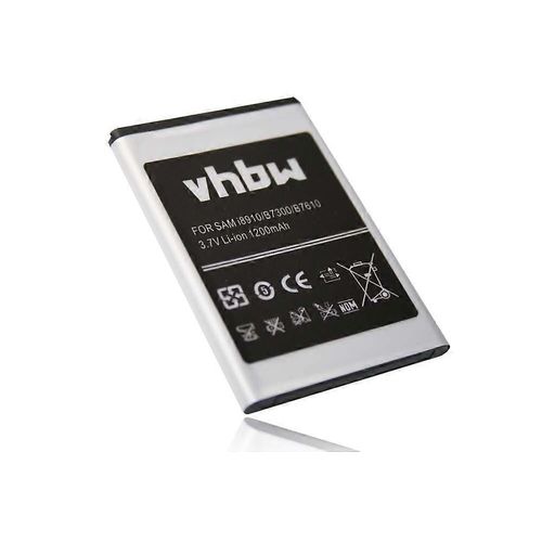 Batterie Vhbw Compatible Avec Samsung Hotspot, Gt-S5800 Galaxy 3, Halo, H1, Gt-S5800, Gt-S8530 Wave Ii Téléphone Portable Smartphone (1200mah, 3.7v, Li-Ion)