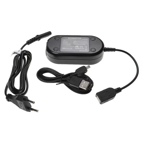 Adaptateur secteur VHBW compatible avec Nikon Coolpix S3200, S3100, S4100, S3300, S4150, S4000, S3000, S32, S3600, S2800, S2700, S3500, appareil photo numérique