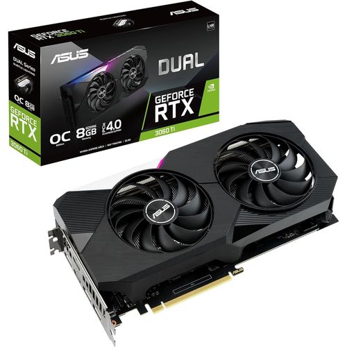 ChenQuanSarl-Dual Nvidia Geforce Rtx 3060 Ti V2 Oc Edition ¿ Carte Graphique (8Gb Gddr6, Pcie 4.0, Hdmi 2.1, Displayport 1.4A, Ventilateurx Axiaux, 2 X Bios, Plaque Arrière Renforcée, Gpu Tweak Ii)