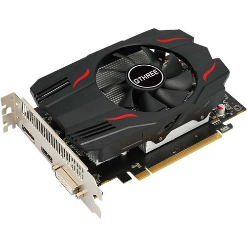 ChenQuanSarl-Radeon Rx 550 Carte Graphique, 4Gb Gddr5 128-Bit, Dvi-D, Hdmi, Displayport, Pci Express X8, Gaming Carte Video Pc, Directx 12, Computer Gpu