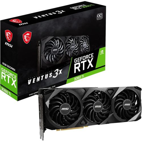 ChenQuanSarl-Graphics Card Nvidia Geforce Rtx 3060 Ti|8 Gb|Gddr6X|256 Bit|Pcie 4.0 16X|Active|1Xhdmi|3Xdisplayport|Rtx3060Tiventus3X8Gd6Xoc