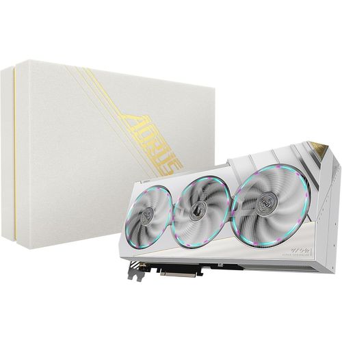 ChenQuanSarl-Aorus Carte Graphique Geforce Rtx 4080 Super Xtreme Ice 16G - 16 Go Gddr6X, 256 Bits, Pci-E 4.0, Fréquence Du Noyau 2700 Mhz, 3 X Displayport 1.4A, 1 X Hdmi 2.1A, Nvidia Dlss 3