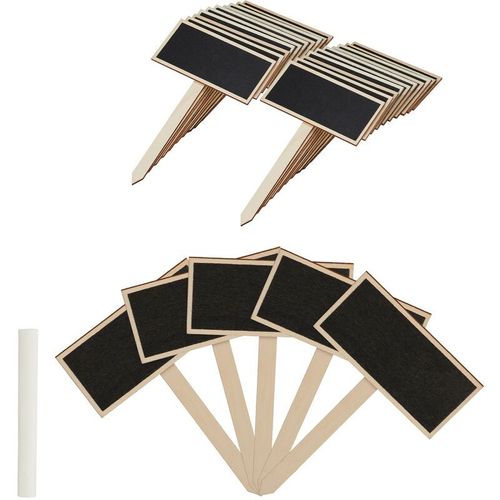Planche pour planter des plantes, lot de 24, à écrire, jardin d'herbes aromatiques, 15x6,3 cm, Panneau d'herbes, bois, nature