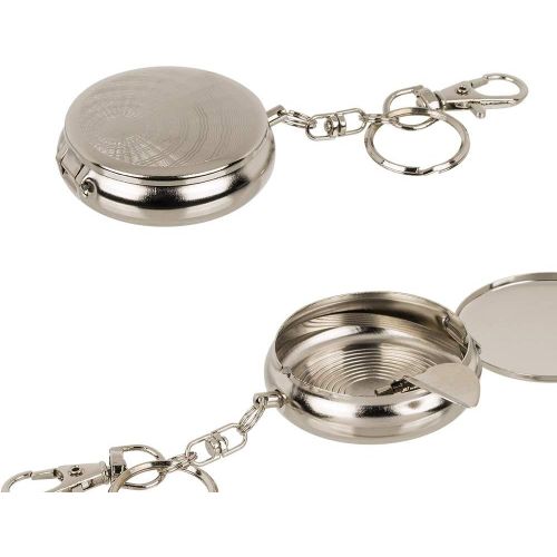 2 Pcs Porte clés cendrier de Poche en métal pour mégots - Pilulier journalier Portable