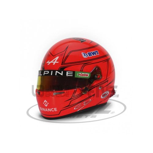 Mini Helmet 1/2 4100232 Casque Esteban Ocon - Alpine 2023 Diecast Modelcar