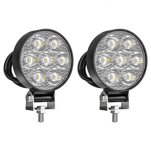 Mini Lampe De Travail Carrée À Led,Poteau 7led,Budgétaire Marin De Cross-Country,Jeep Jk 4wd,Camion 4 Ages,9v-30v,2.5 Po - Type 2 Pcs Round #B