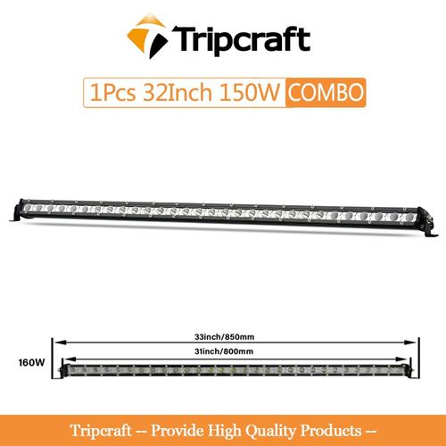 Projecteur De Lumière Led 7 Pouces 72w,2 Pièces,Rampe De Conduite,Faisceau Lumineux,Lampe Automatique,Pour Camion Tout-Terrain,Bumosquito,4x4,12v,24v - Type 32in 150w Combo