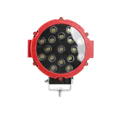 Lumière Led Tout-Terrain Lumineuse,Budgétaire 4x4,Lumière De Sauna De Voiture,Spot De Travail,Lampe Automobile,Accessoires De Voiture Pour Camion,Salariés,Ep Hummer,12v,51w - Type Red