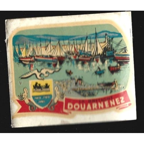 Décalcomanie Ancien Ville Écusson Douarnenez