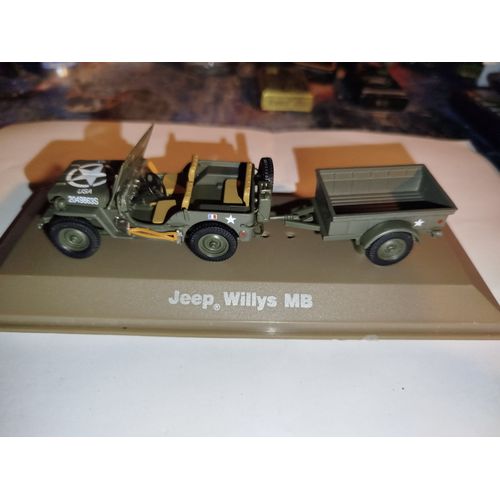 Jeep Willys Avec Remorque Altaya Au 1/43-Altaya